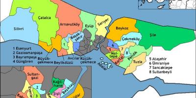 イスタンブール地域の地図