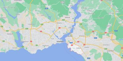 地図のkadikoyイスタンブール