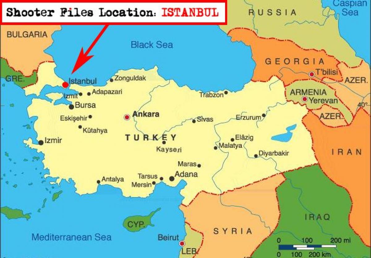 イスタンブールトルコの地図 地図のイスタンブールおよび周辺諸国 トルコ