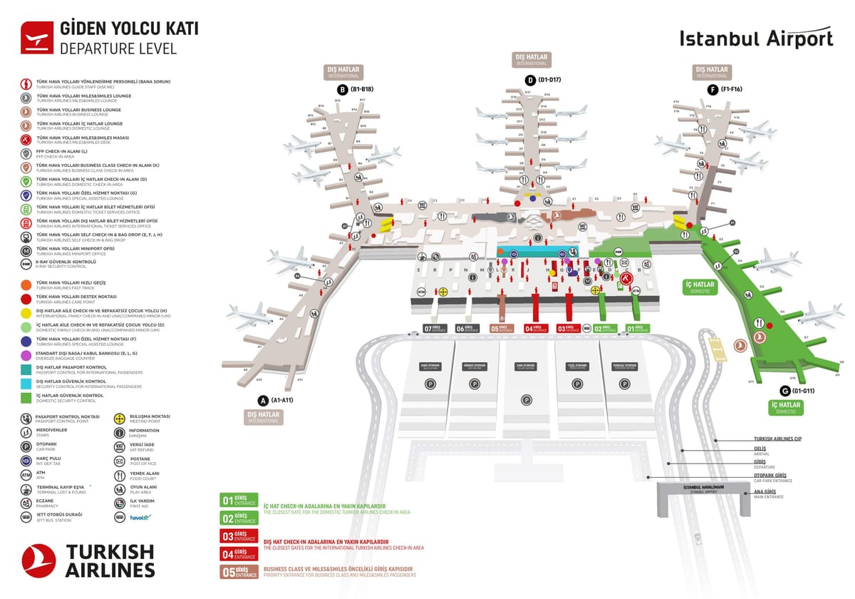 イスタンブール端末の地図