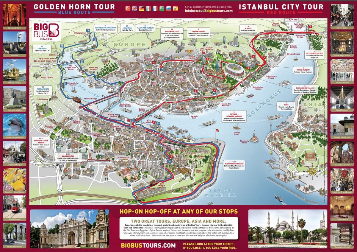 イスタンブールのホテル地図