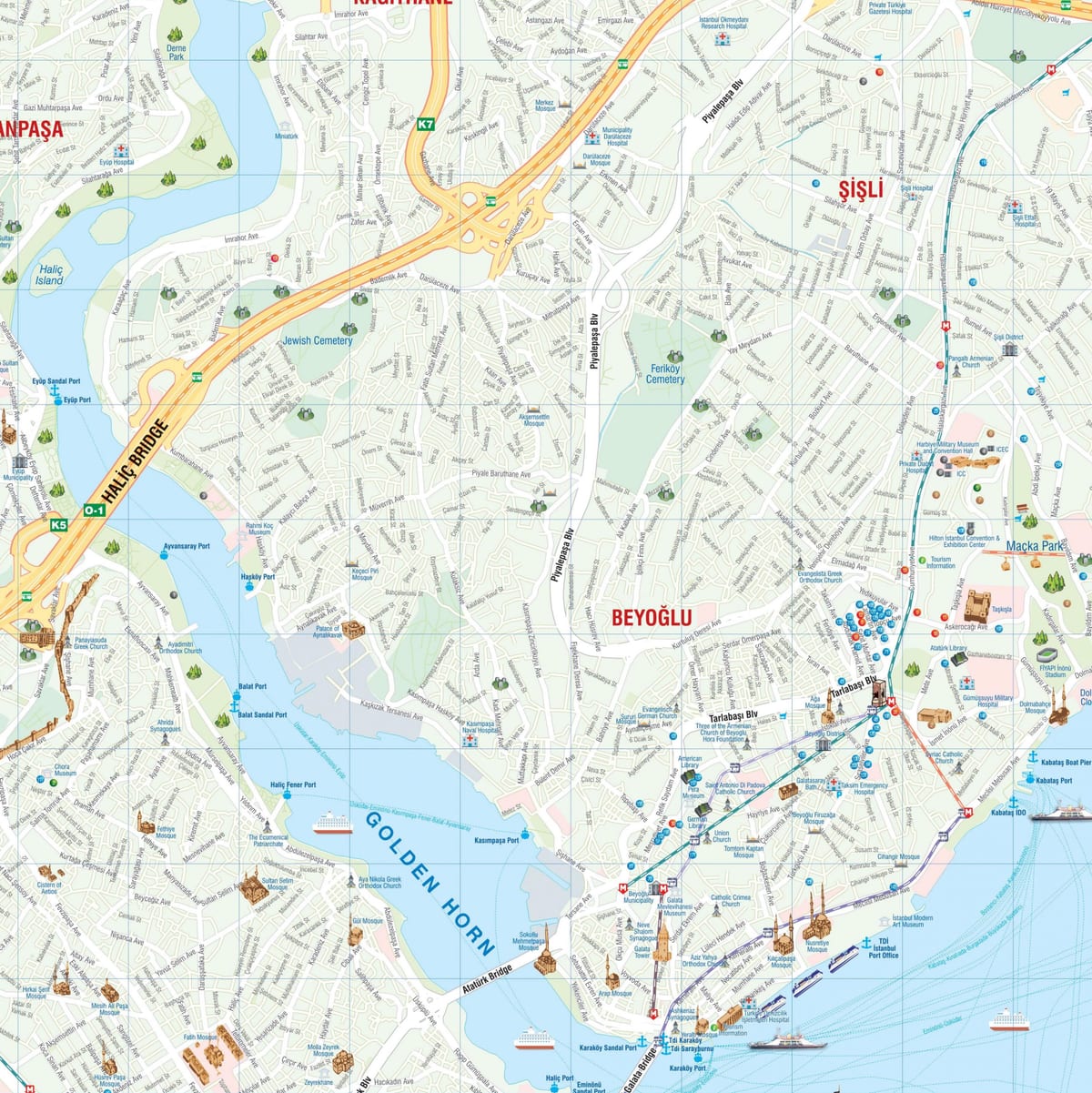 地図のペライスタンブール