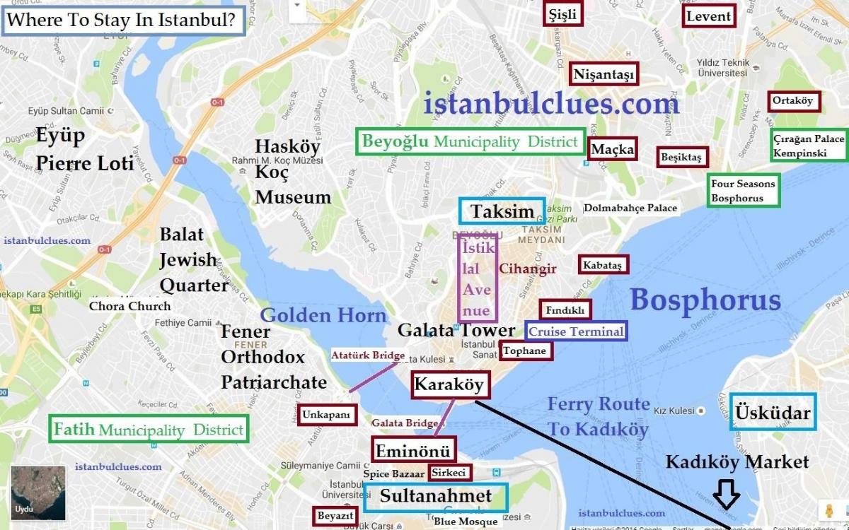 イスタンブールbalat地図