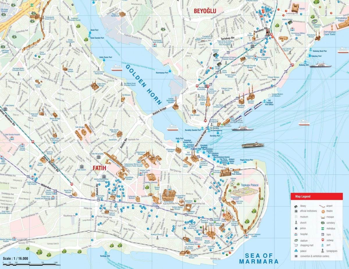 イスタンブールfatihの地図
