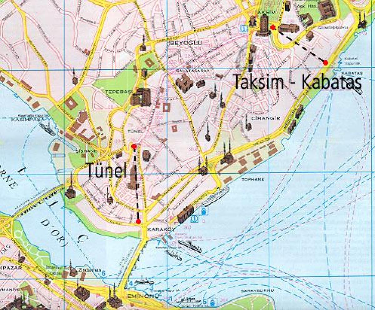 地図kabatasイスタンブール