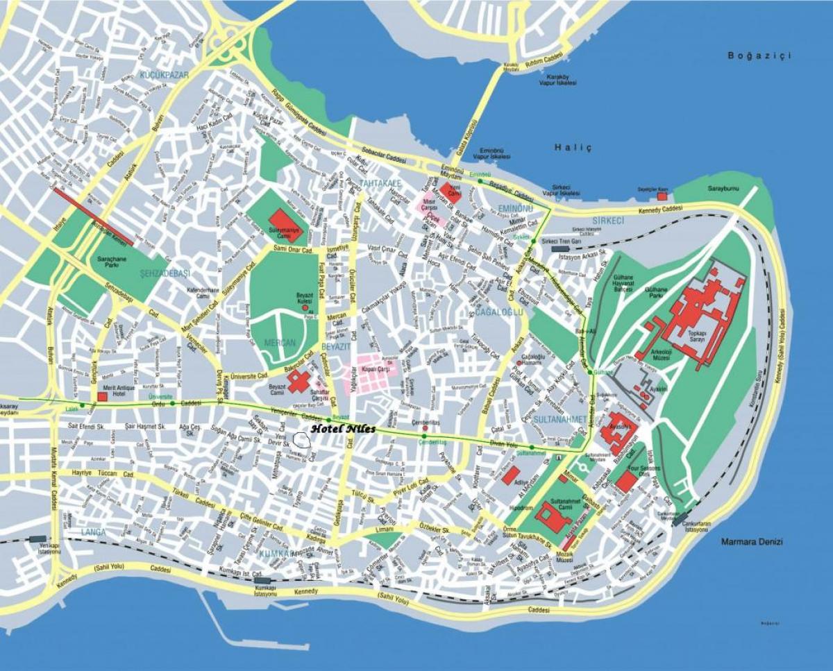 イスタンブールアフメット地図