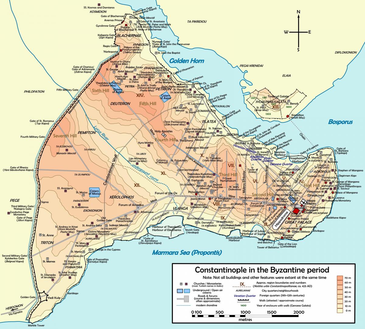 コンスタンチノープルに地図