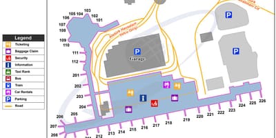 アタテュルク国際空港交通地図