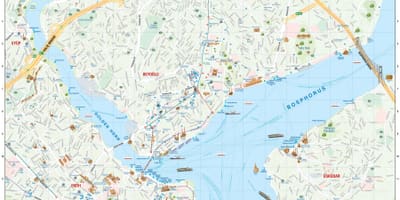 地図イスタンブールのモスク 