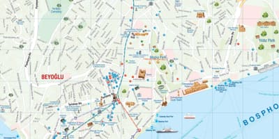 地図のイスタンブールシシュリ-国際会議場地区地区