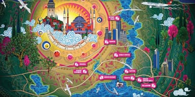 イスタンブールショッピングセンター地図