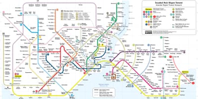 イスタンブールのバス路線図