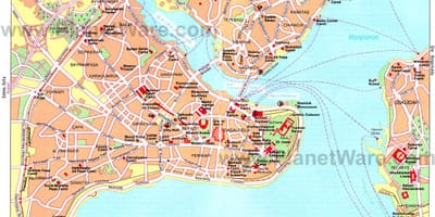 地図イスタンブールのポート