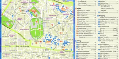 イスタンブールバザール地図