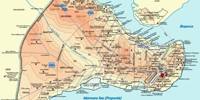 コンスタンチノープルに地図