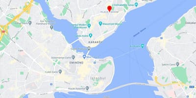地図のタクシム広場のイスタンブール