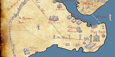 地図コンスタンチノープル1453