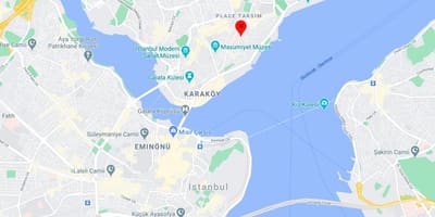 地図cihangirイスタンブール