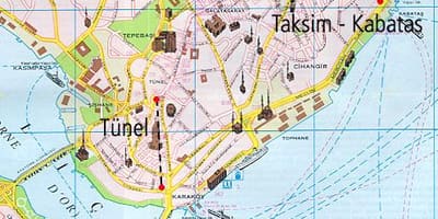 地図kabatasイスタンブール