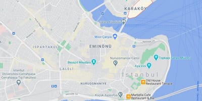 地図karakoyイスタンブール