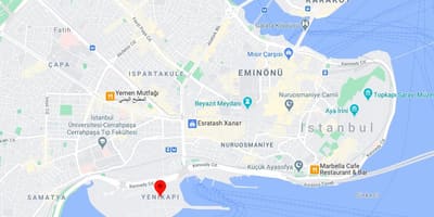 地図yenikapiイスタンブール